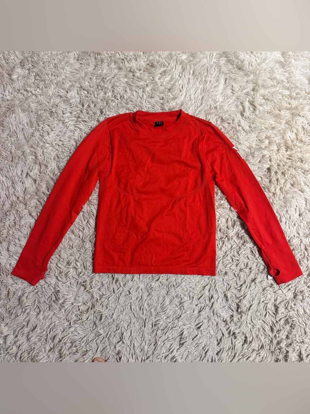 Womens Medium Red Victoria Rose Equestrian Long Sleeve Horseback Riding Sunshirt